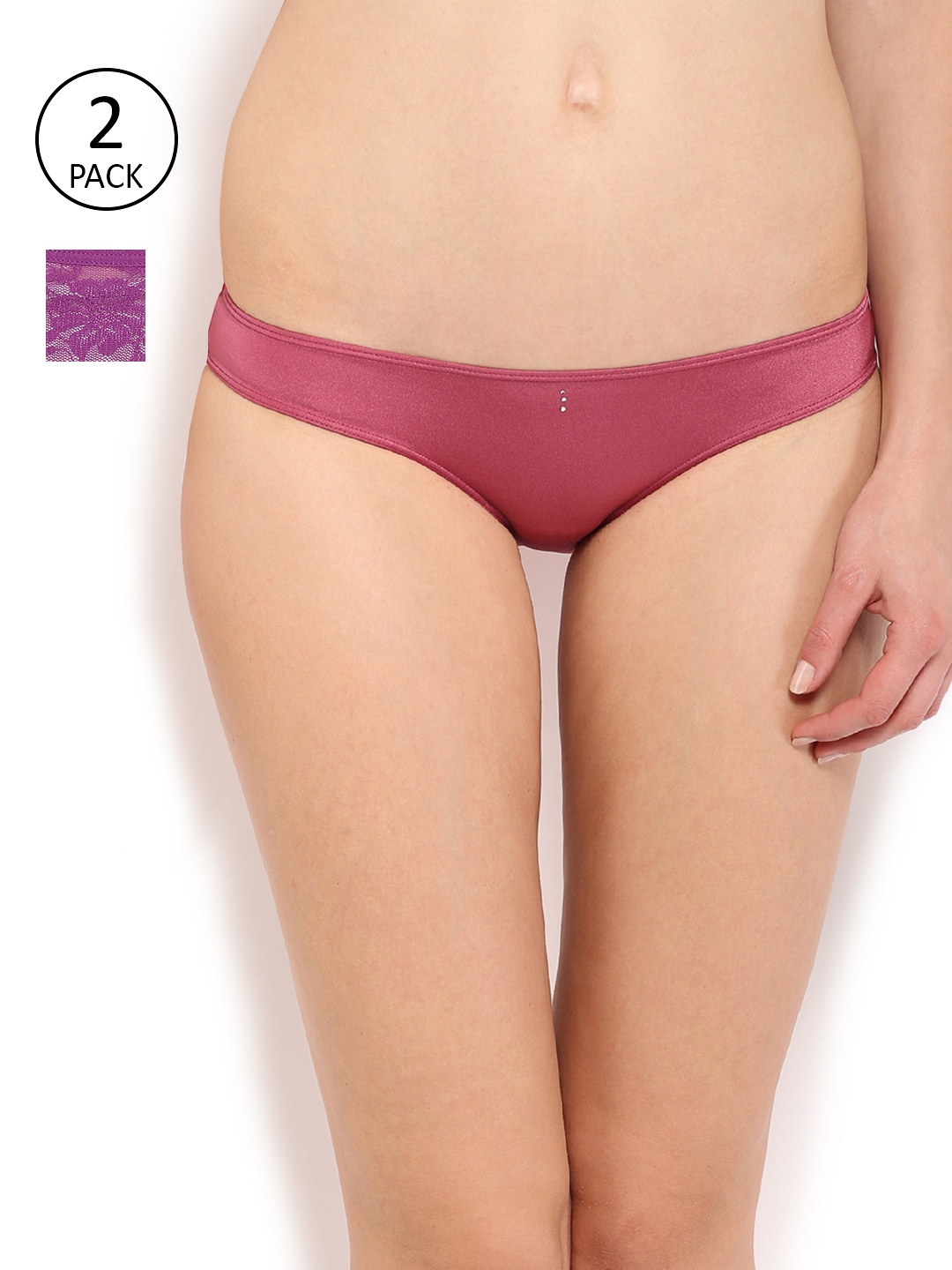 

Amante Women Pack of 2 Briefs, Purple