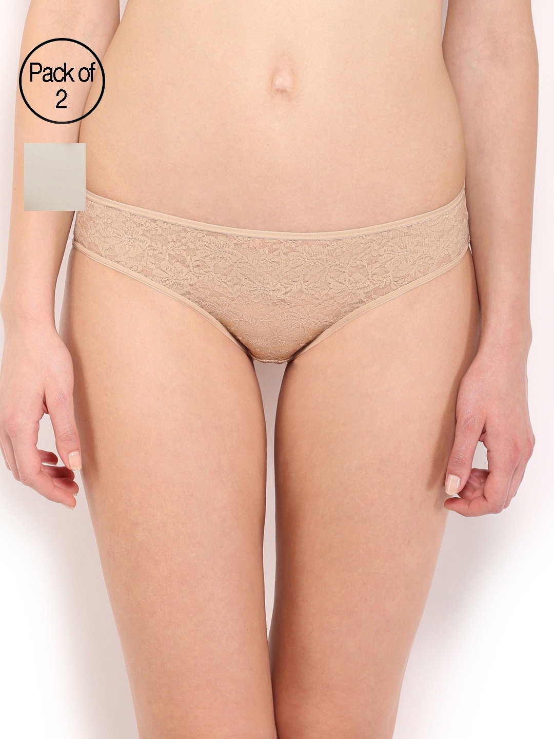 

Amante Women Pack of 2 Bikini Briefs, Nude