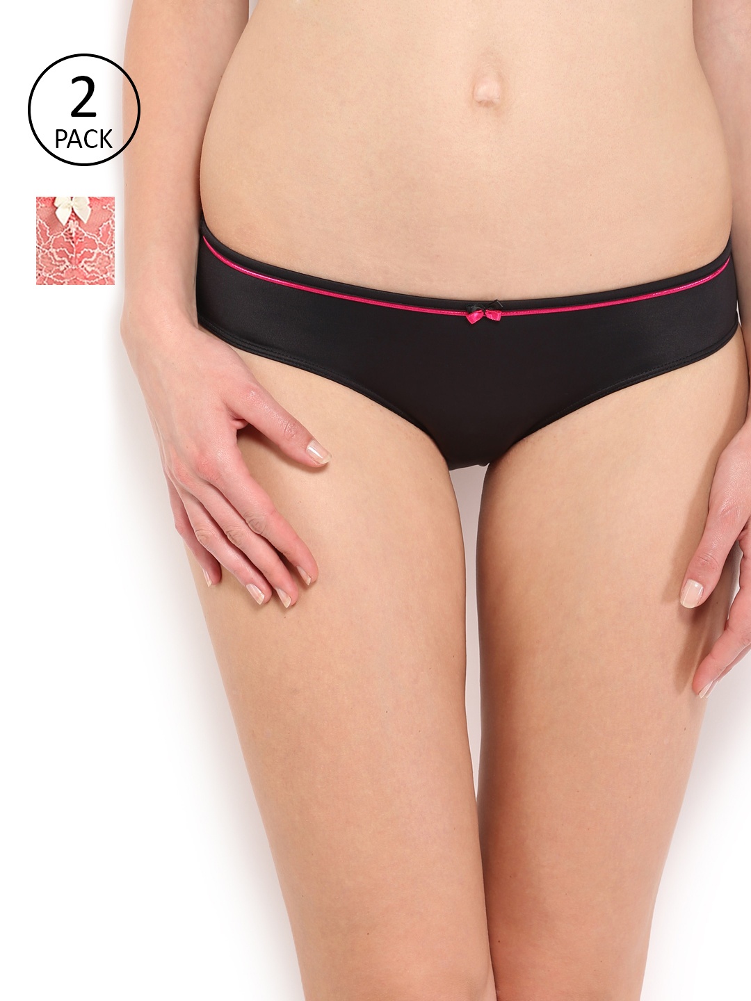 

Amante Women Pack of 2 Bikini Briefs, Black