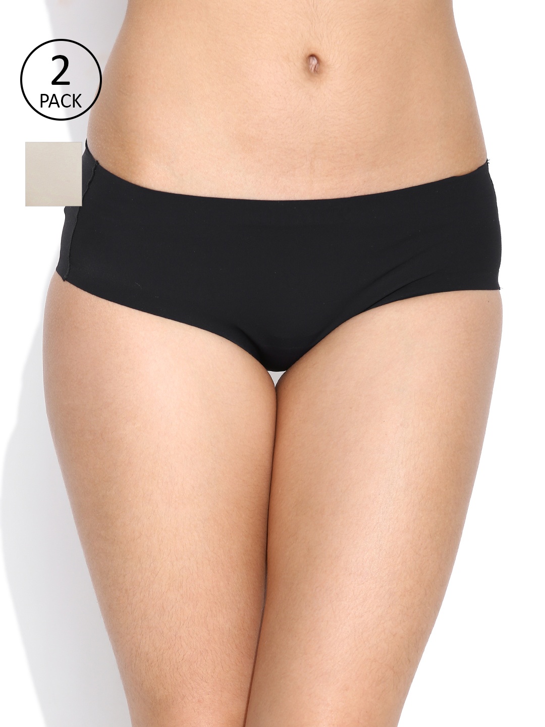 

Amante Women Pack of 2 Solid Briefs, Cream