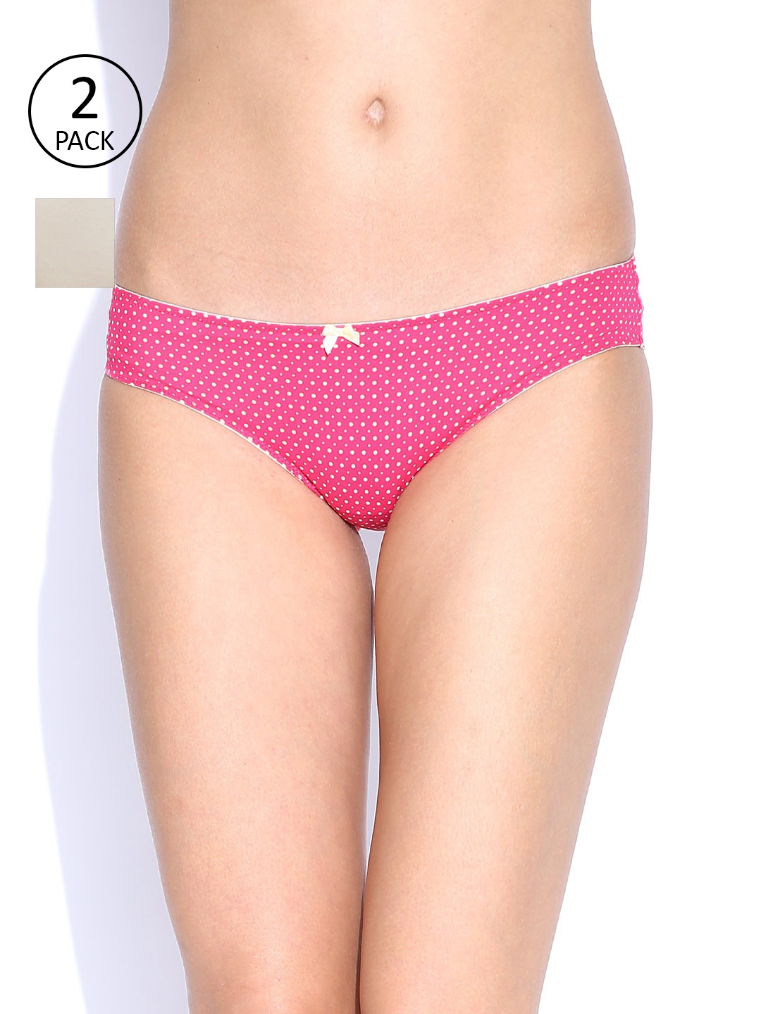 

Amante Women Pack of 2 Briefs, Pink