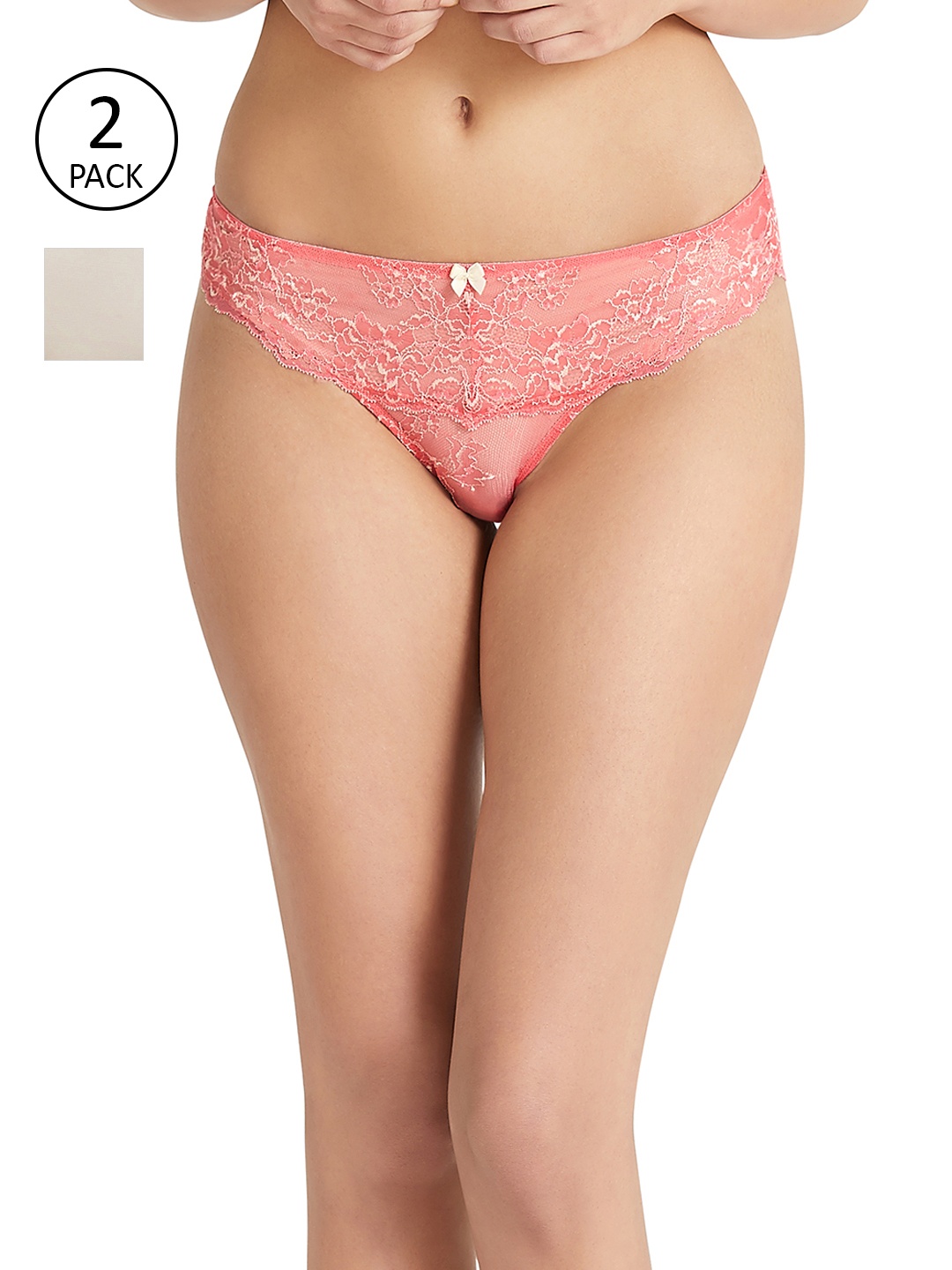 

Amante Women Pack of 2 Briefs, Cream