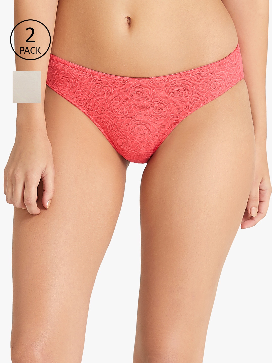 

Amante Women Pack of 2 Briefs, Cream