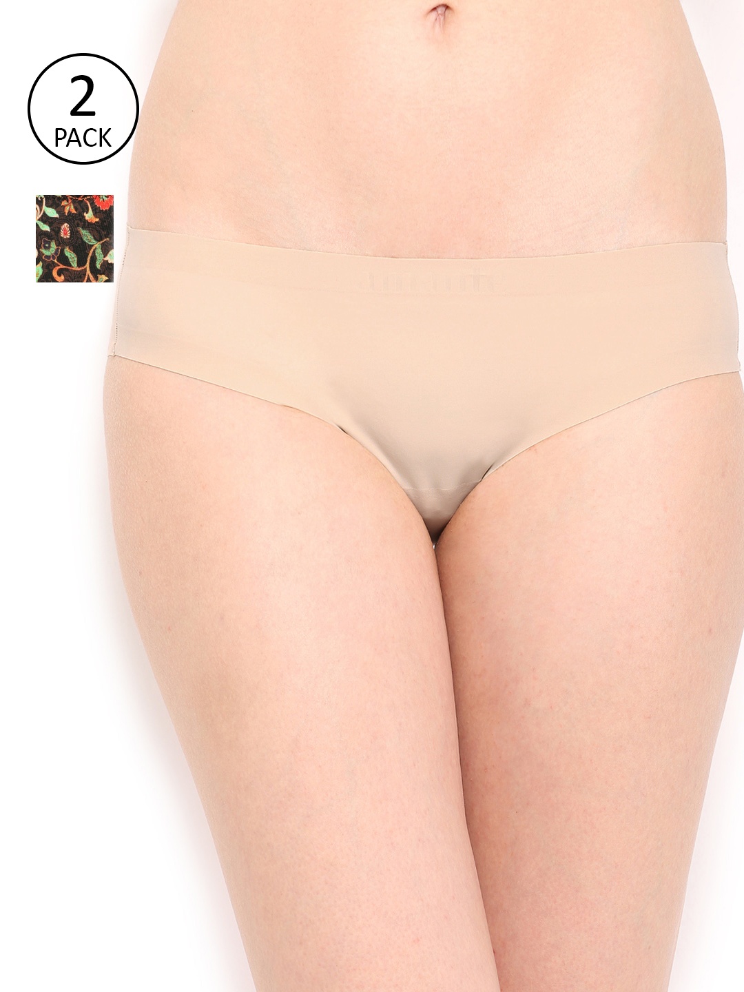 

Amante Women Pack of 2 Briefs, Beige