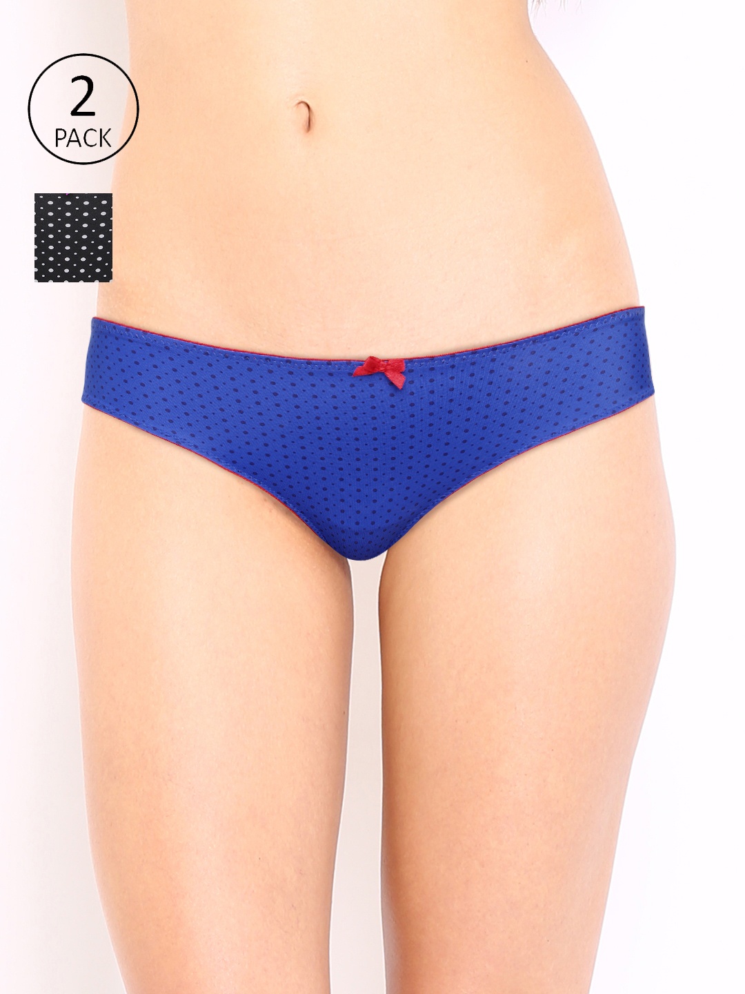 

Amante Women Pack of 2 Printed Briefs, Black