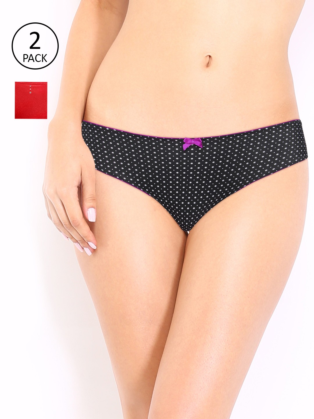 

Amante Women Pack of 2 Briefs, Red
