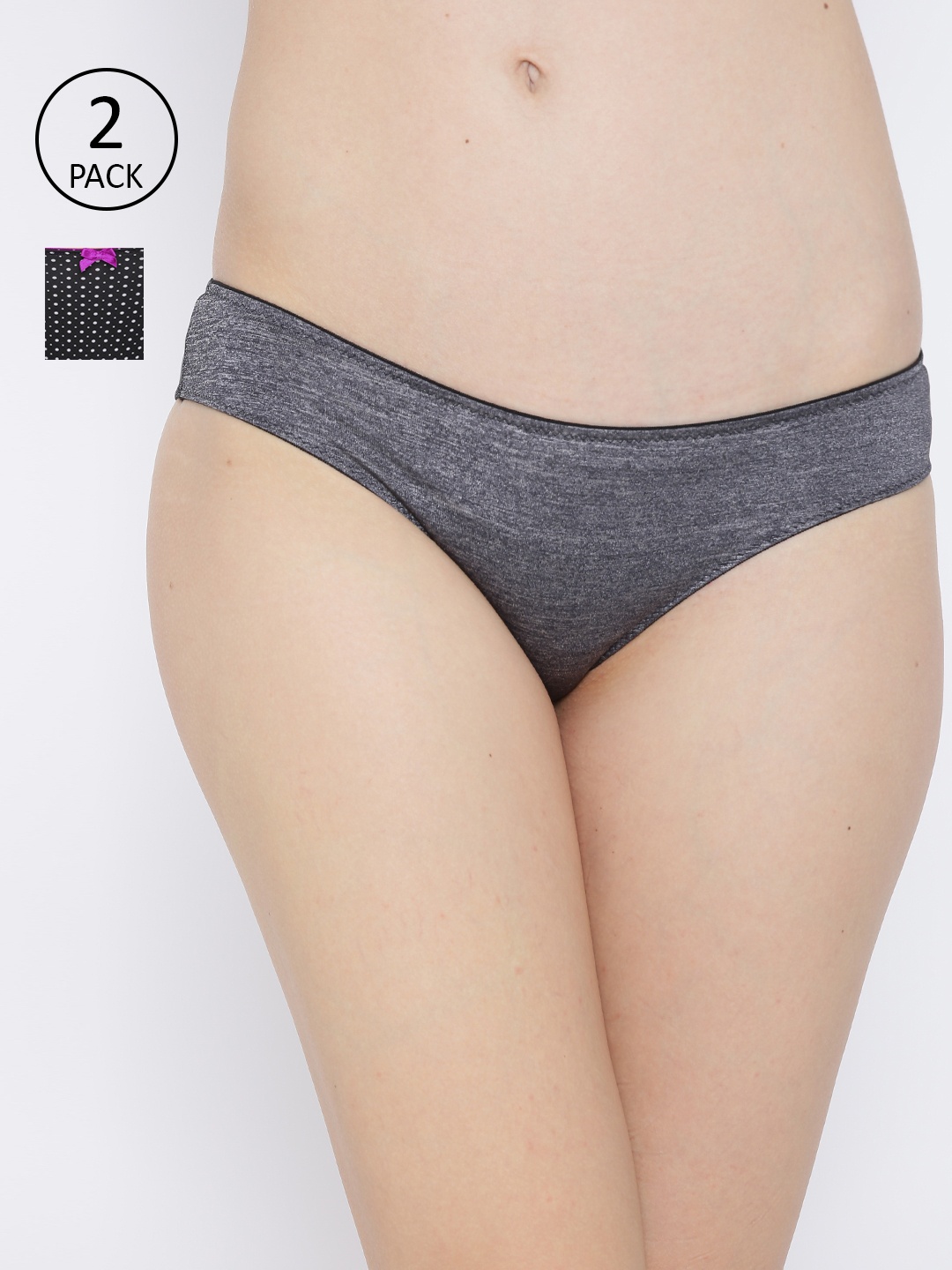 

Amante Women Pack of 2 Briefs, Black