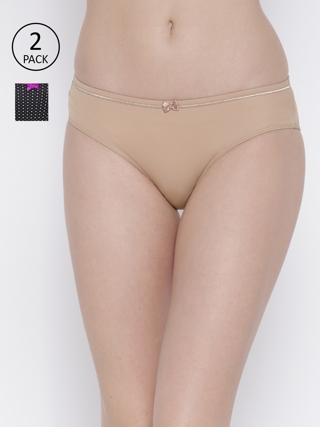 

Amante Women Pack of 2 Briefs, Black