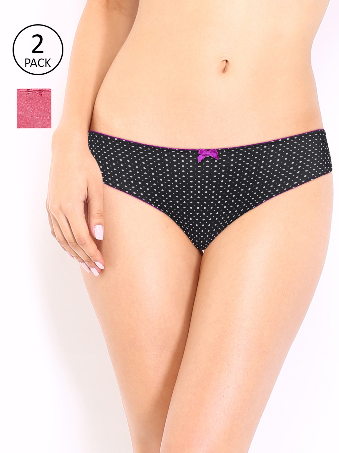 

Amante Women Pack of 2 Briefs, Black