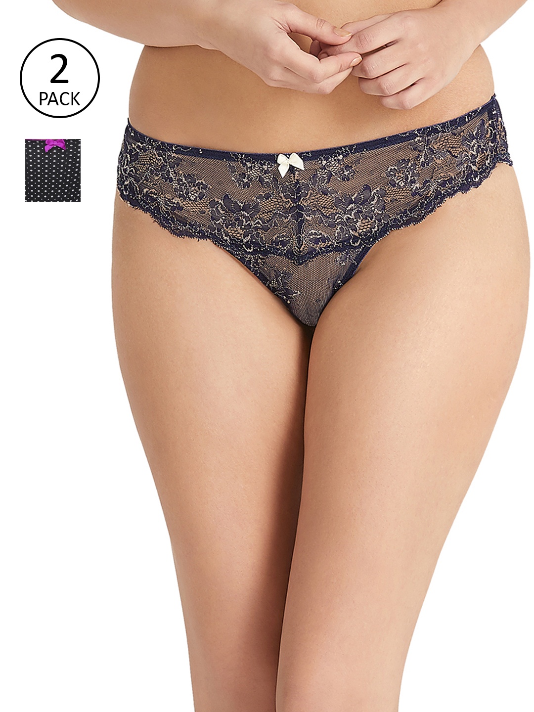 

Amante Women Pack of 2 Briefs, Black