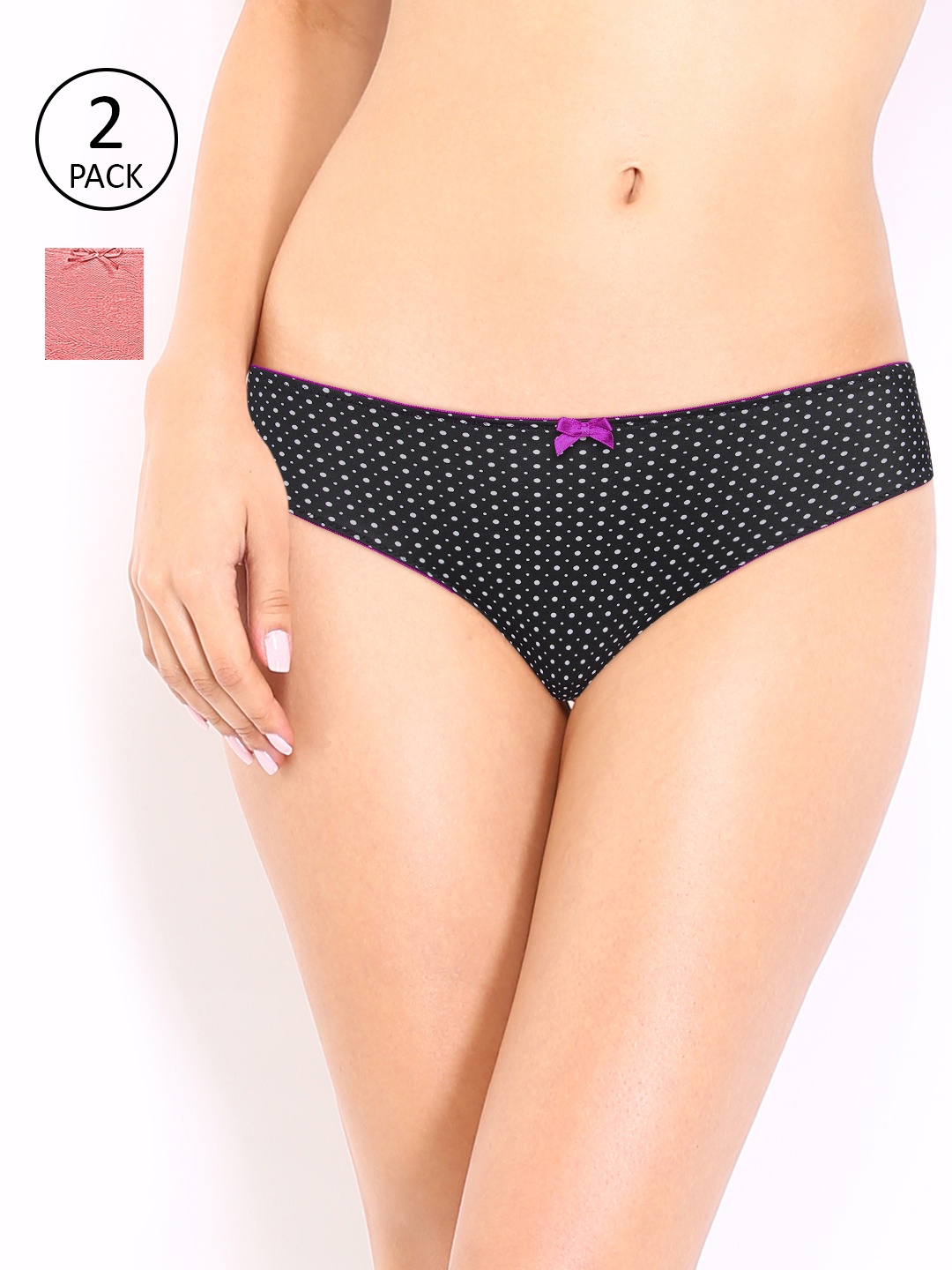 

Amante Women Pack of 2 Briefs, Black