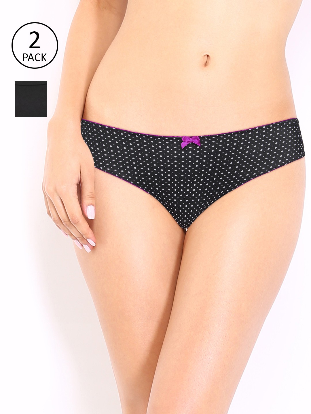 

Amante Women Pack of 2 Briefs, Black