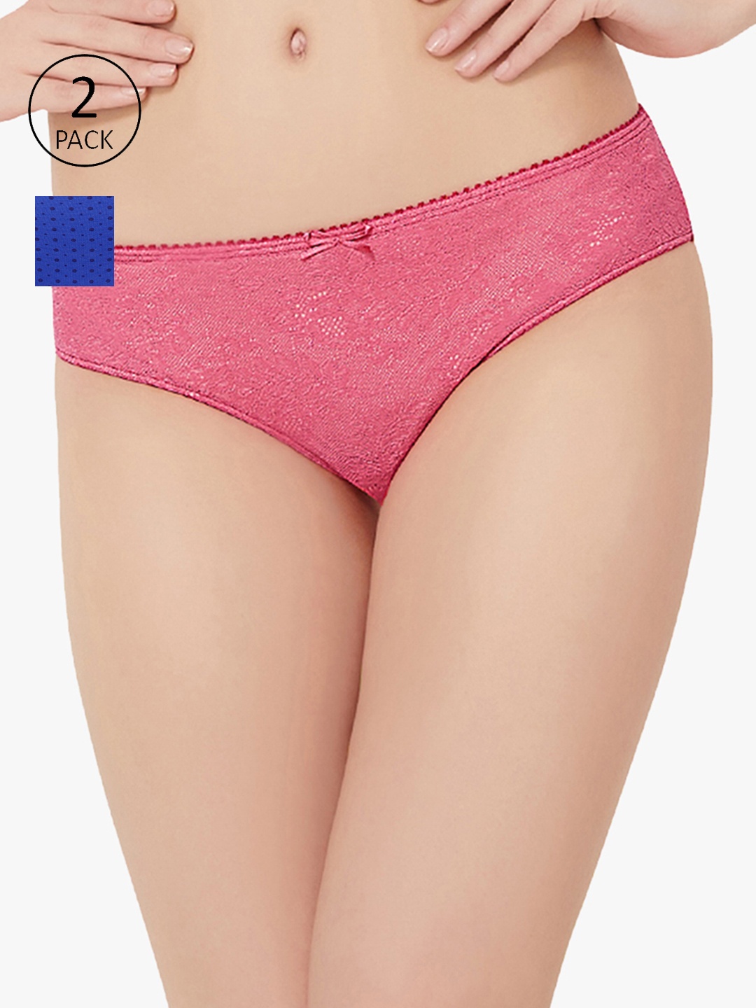 

Amante Women Pack of 2 Briefs, Pink