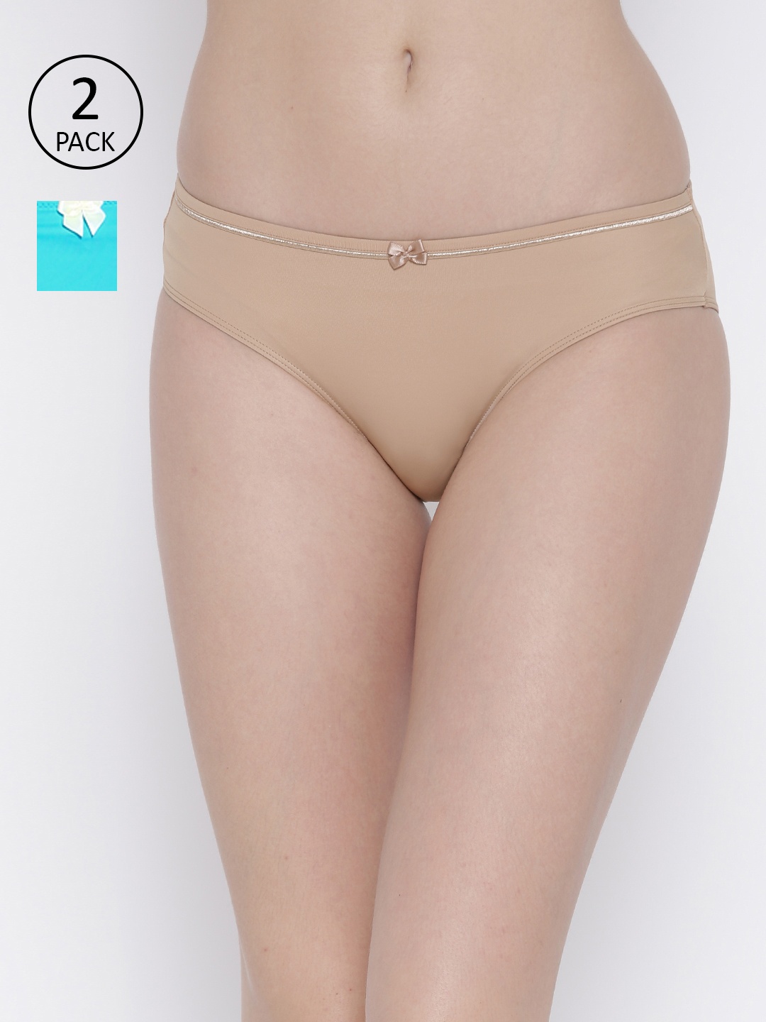 

Amante Women Pack of 2 Briefs, Beige