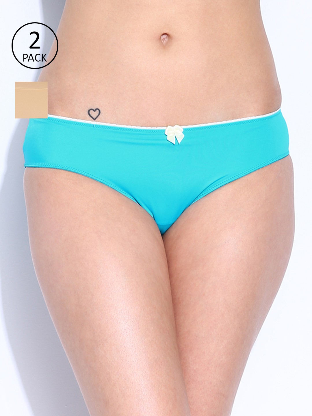 

Amante Women Pack of 2 Briefs, Beige