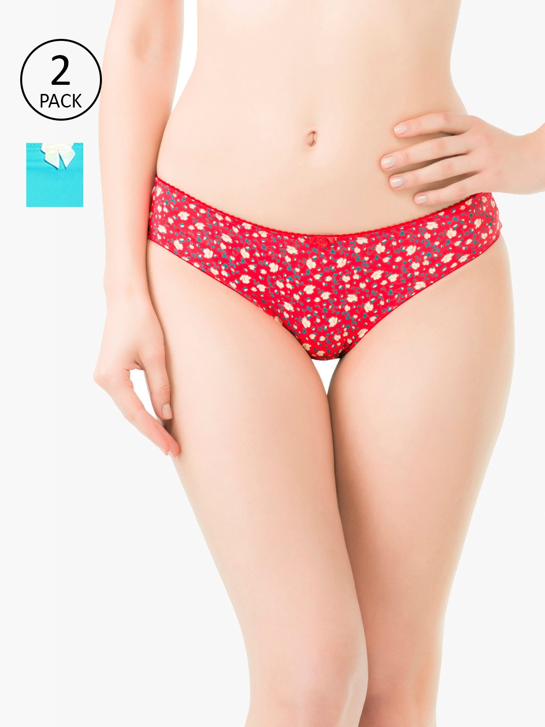 

Amante Women Pack of 2 Briefs, Red