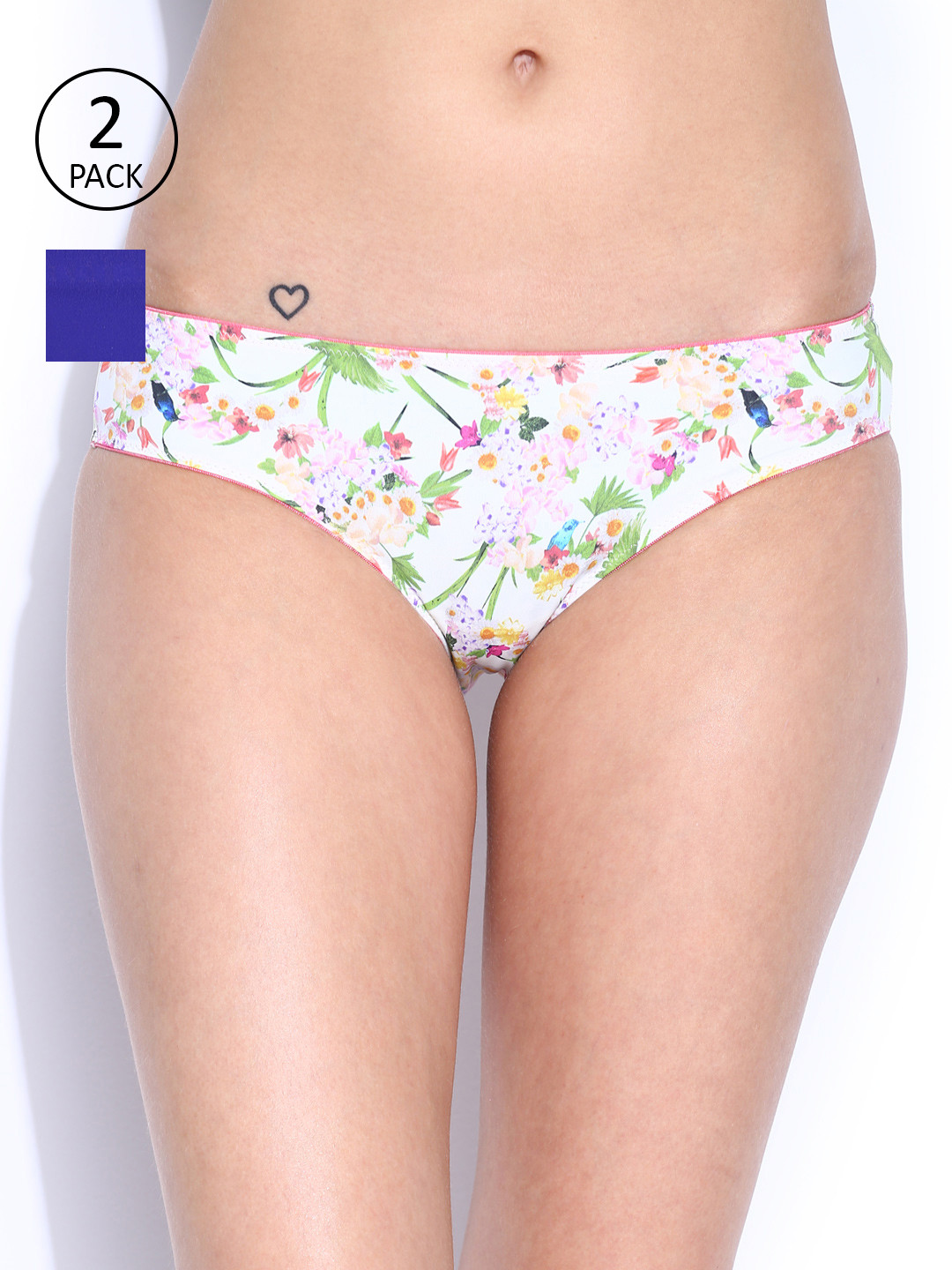 

Amante Women Pack of 2 Briefs, Blue