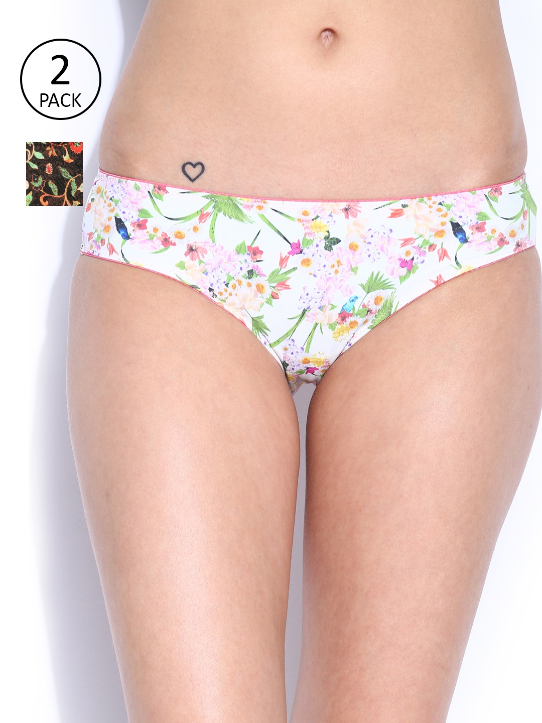 

Amante Women Pack of 2 Briefs, Multi