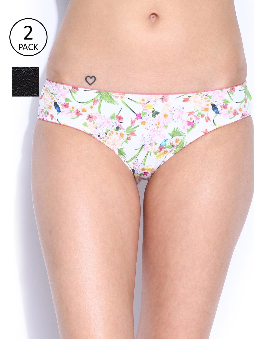 

Amante Women Pack of 2 Briefs, Green