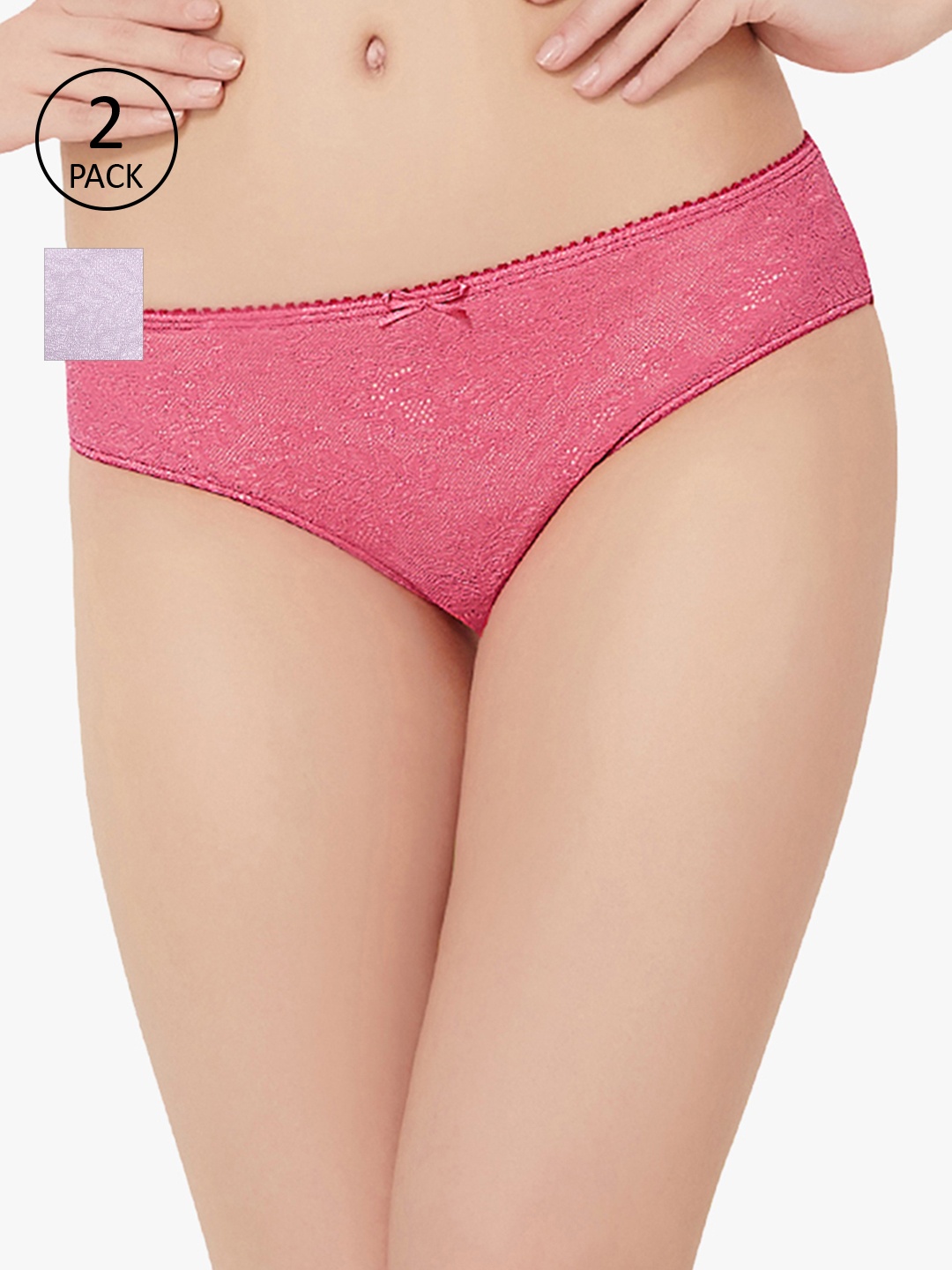 

Amante Women Pack of 2 Briefs, Pink