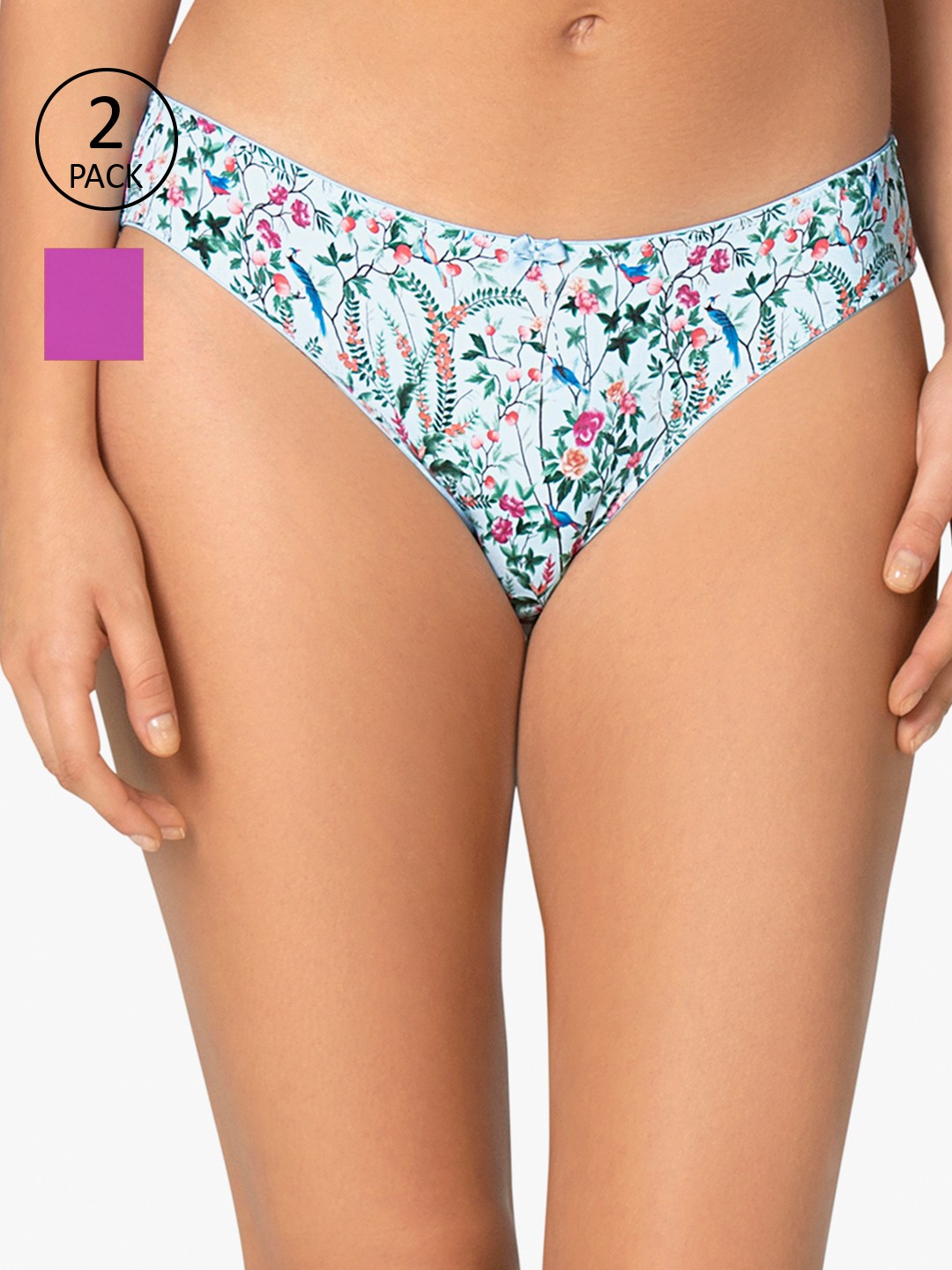 

Amante Women Pack of 2 Briefs, Blue