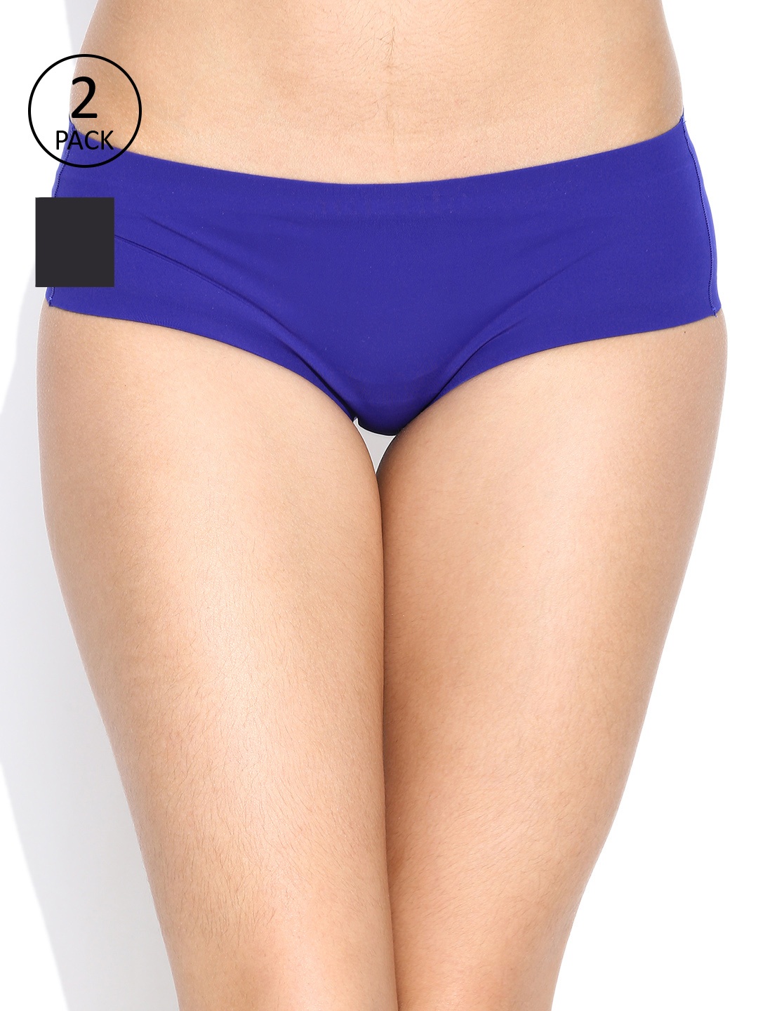 

Amante Women Pack of 2 Seamless Basic Briefs, Blue