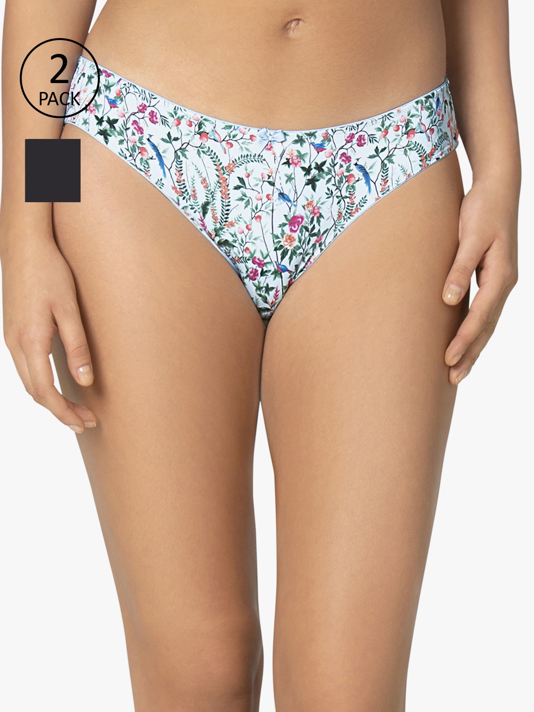 

Amante Women Pack of 2 Briefs, Black