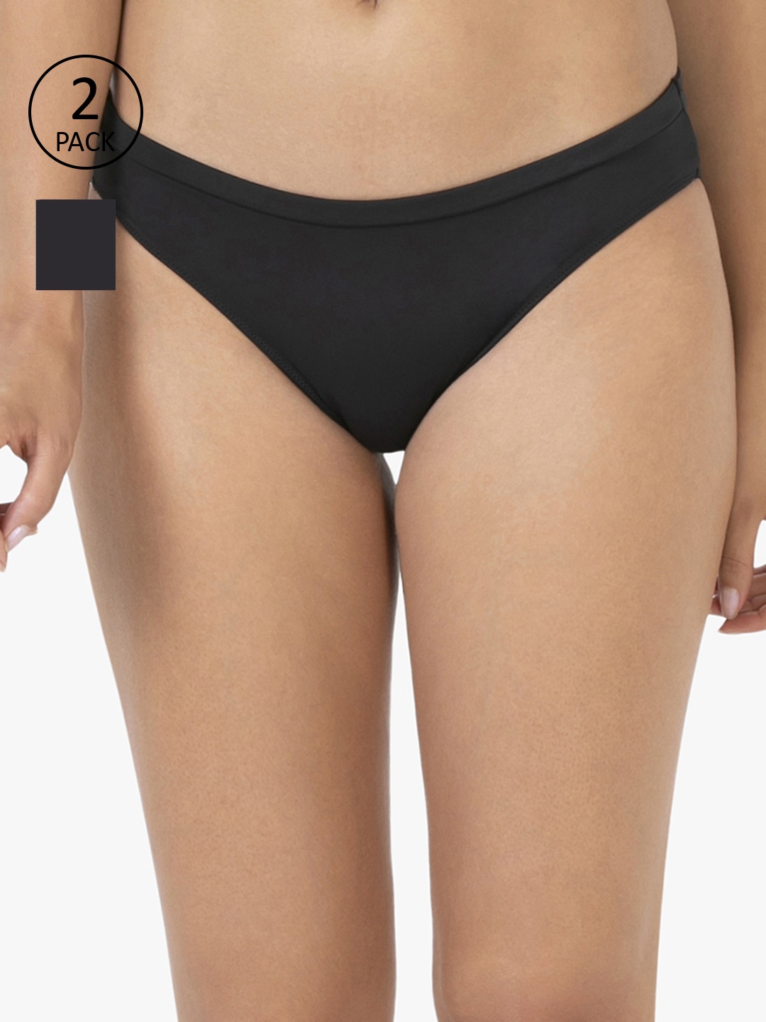 

Amante Women Pack of 2 Briefs, Black