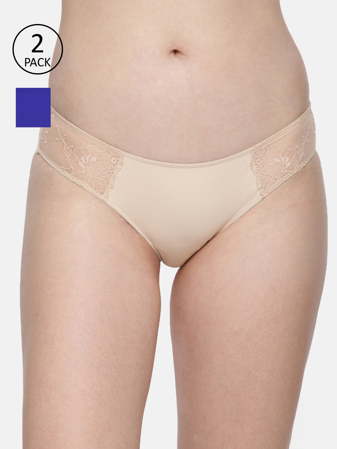 

Amante Women Pack of 2 Briefs, Blue