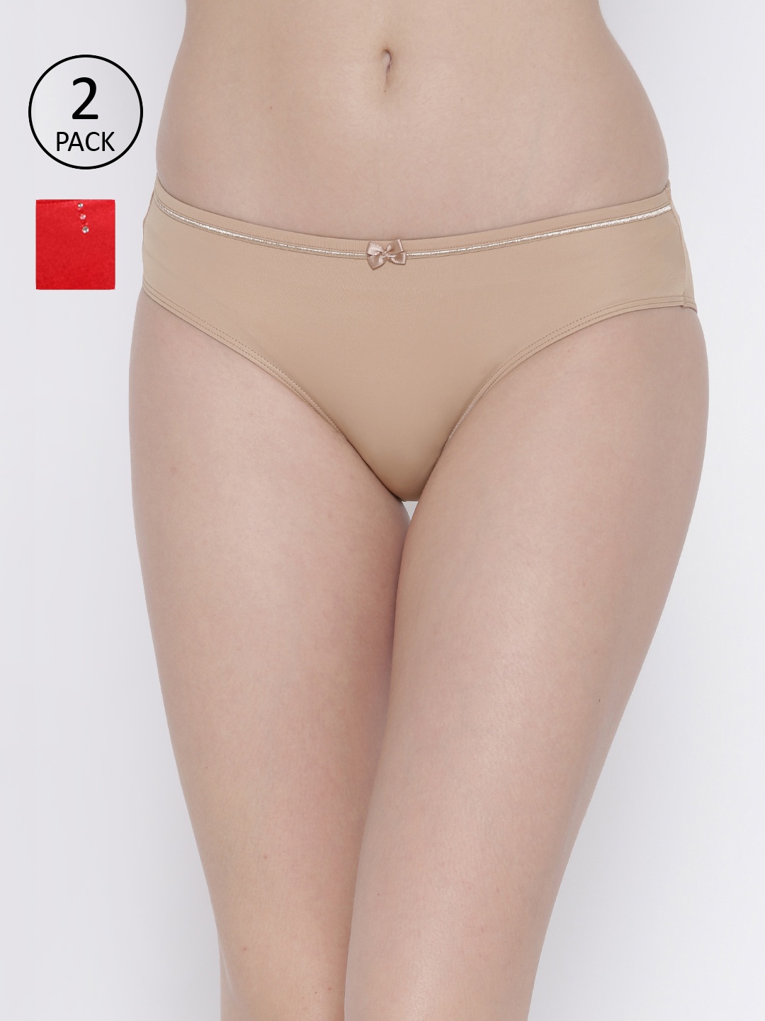 

Amante Women Pack of 2 Briefs, Beige