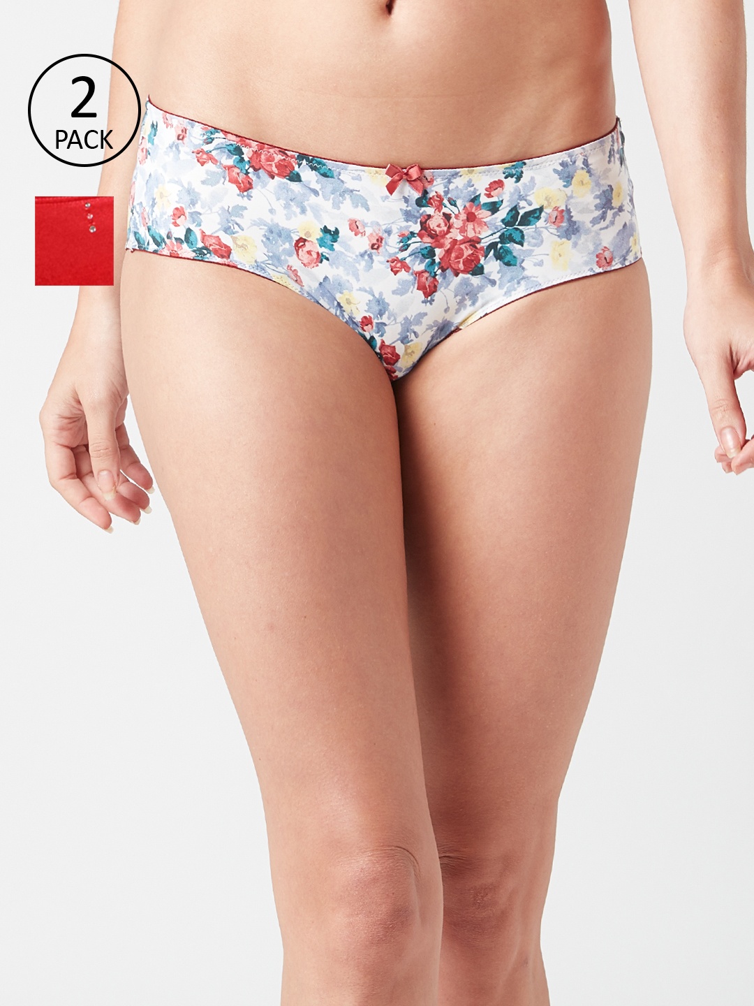 

Amante Women Pack of 2 Briefs, Red