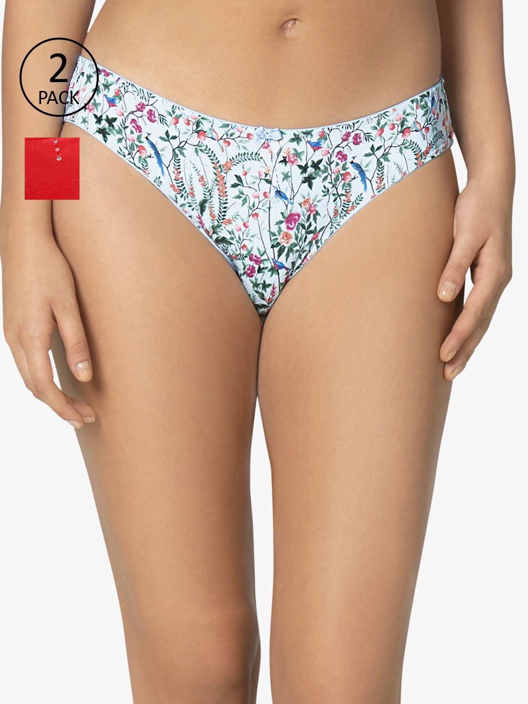 

Amante Women Pack of 2 Bikini Briefs, Multi