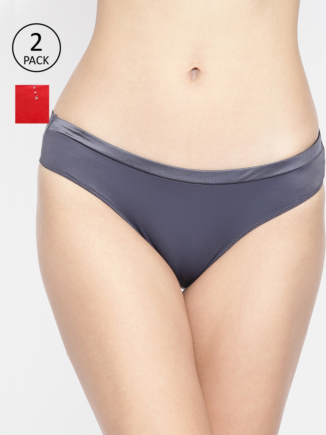 

Amante Women Pack of 2 Bikini Briefs, Red