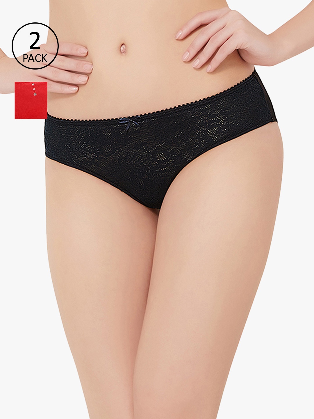 

Amante Women Pack of 2 Bikini Briefs, Red