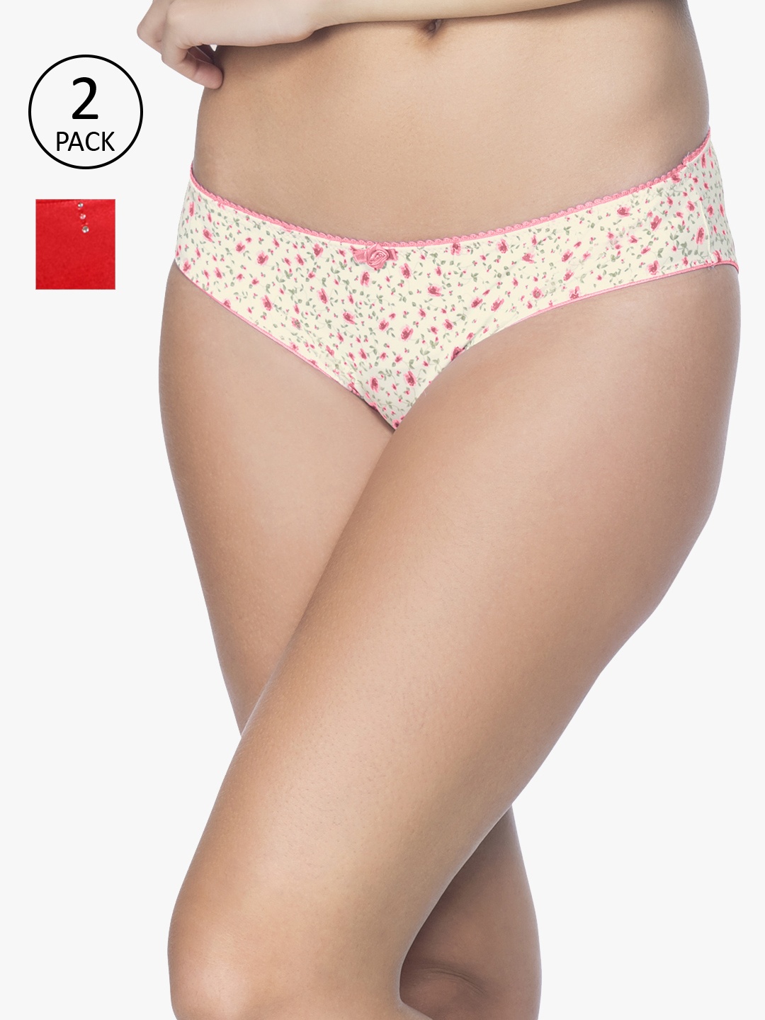 

Amante Women Pack of 2 Bikini Briefs, Off white