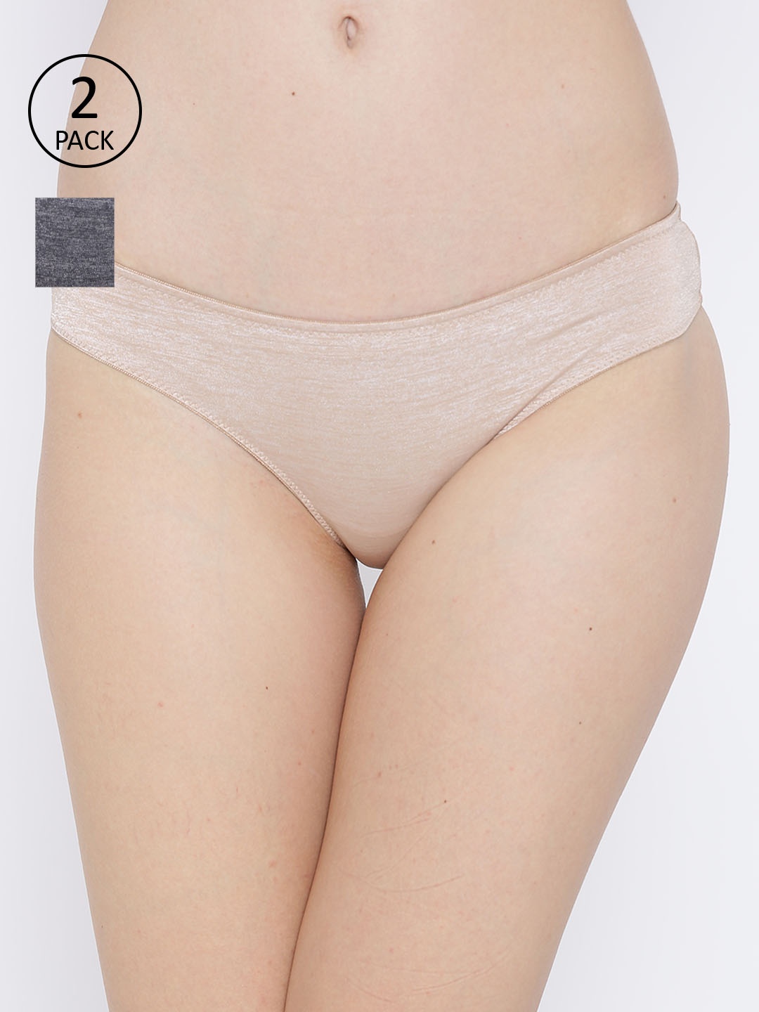

Amante Women Pack of 2 Briefs, Grey
