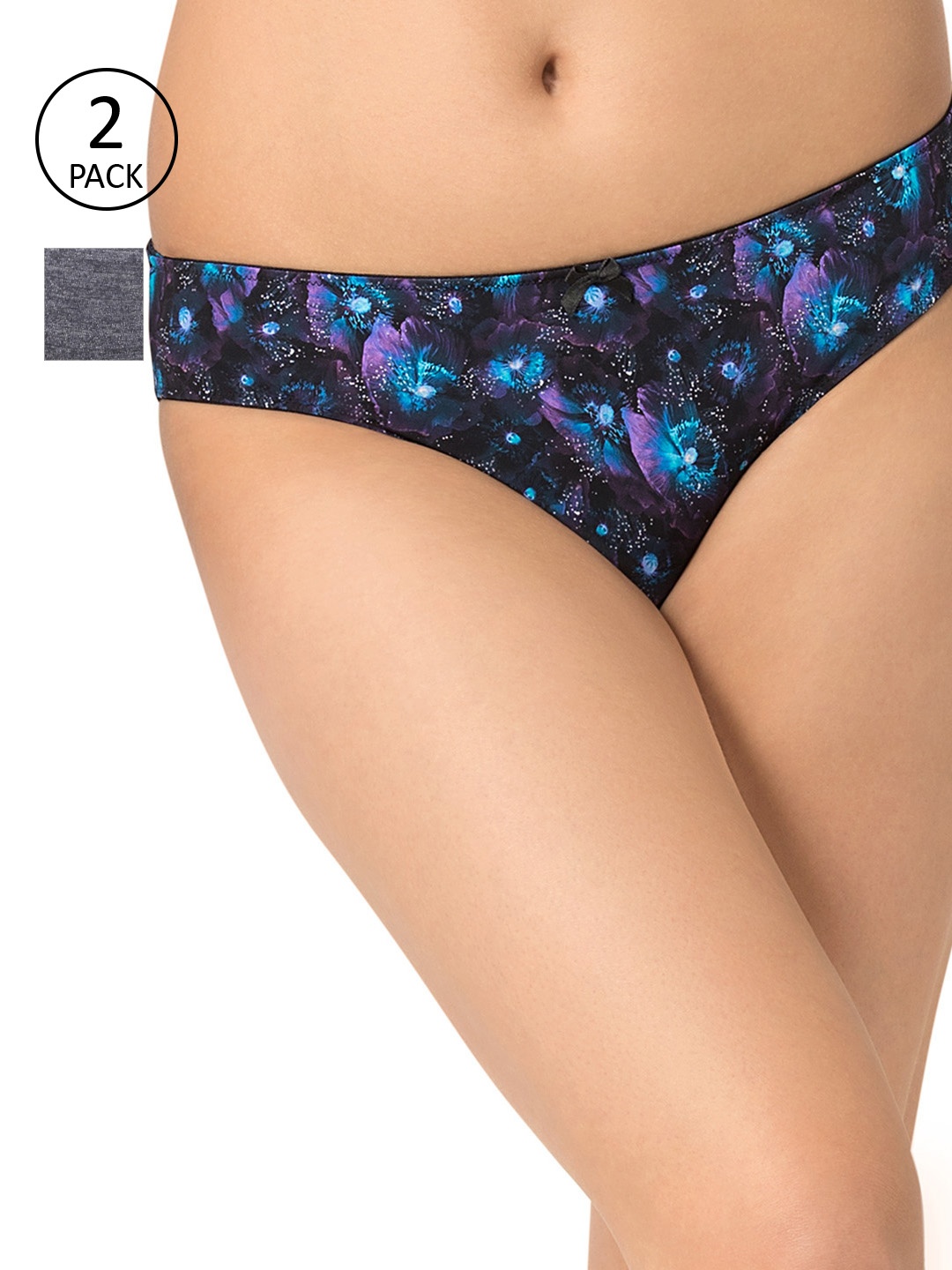 

Amante Women Pack of 2 Briefs, Grey