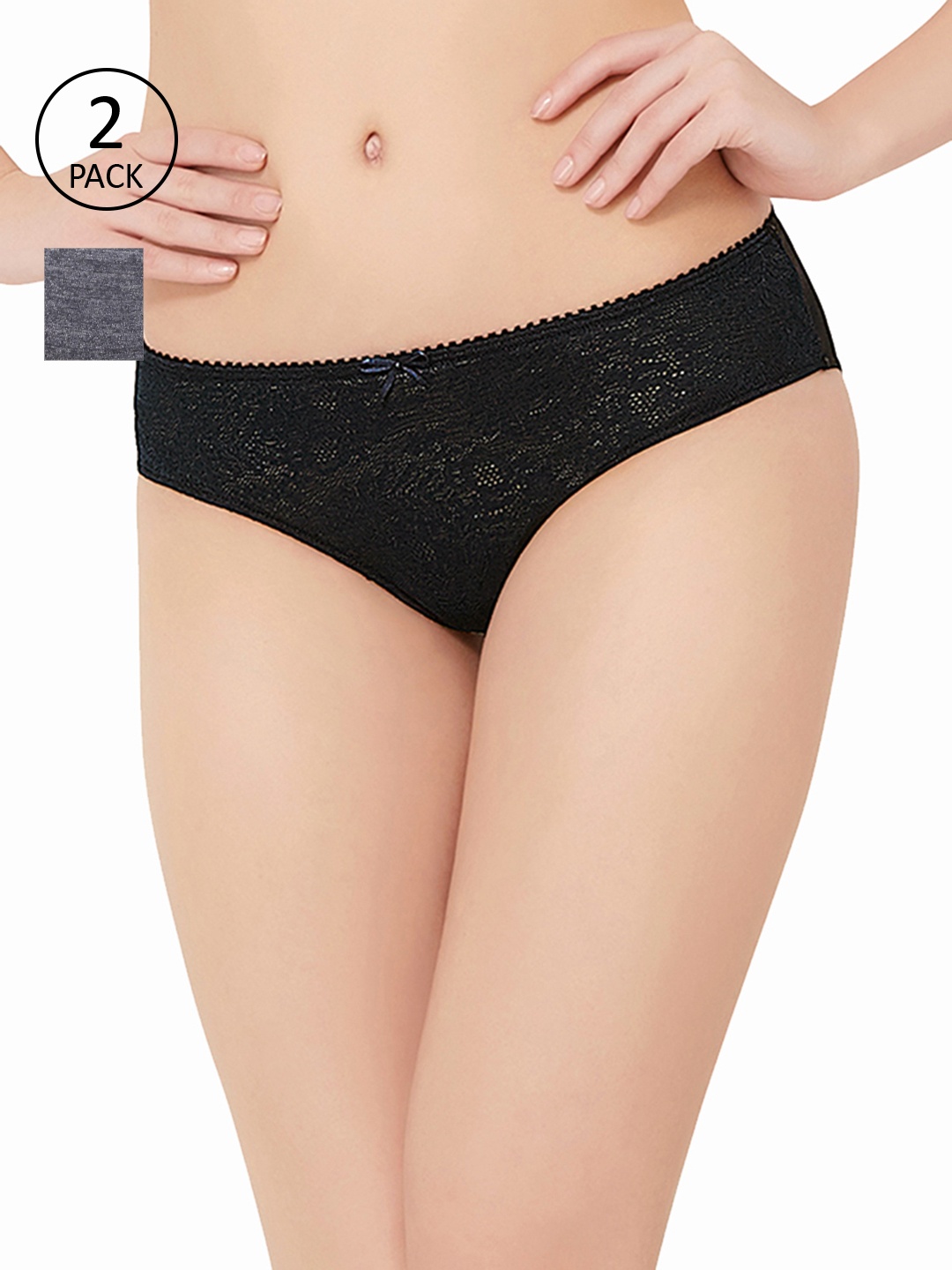 

Amante Women Pack of 2 Briefs, Black