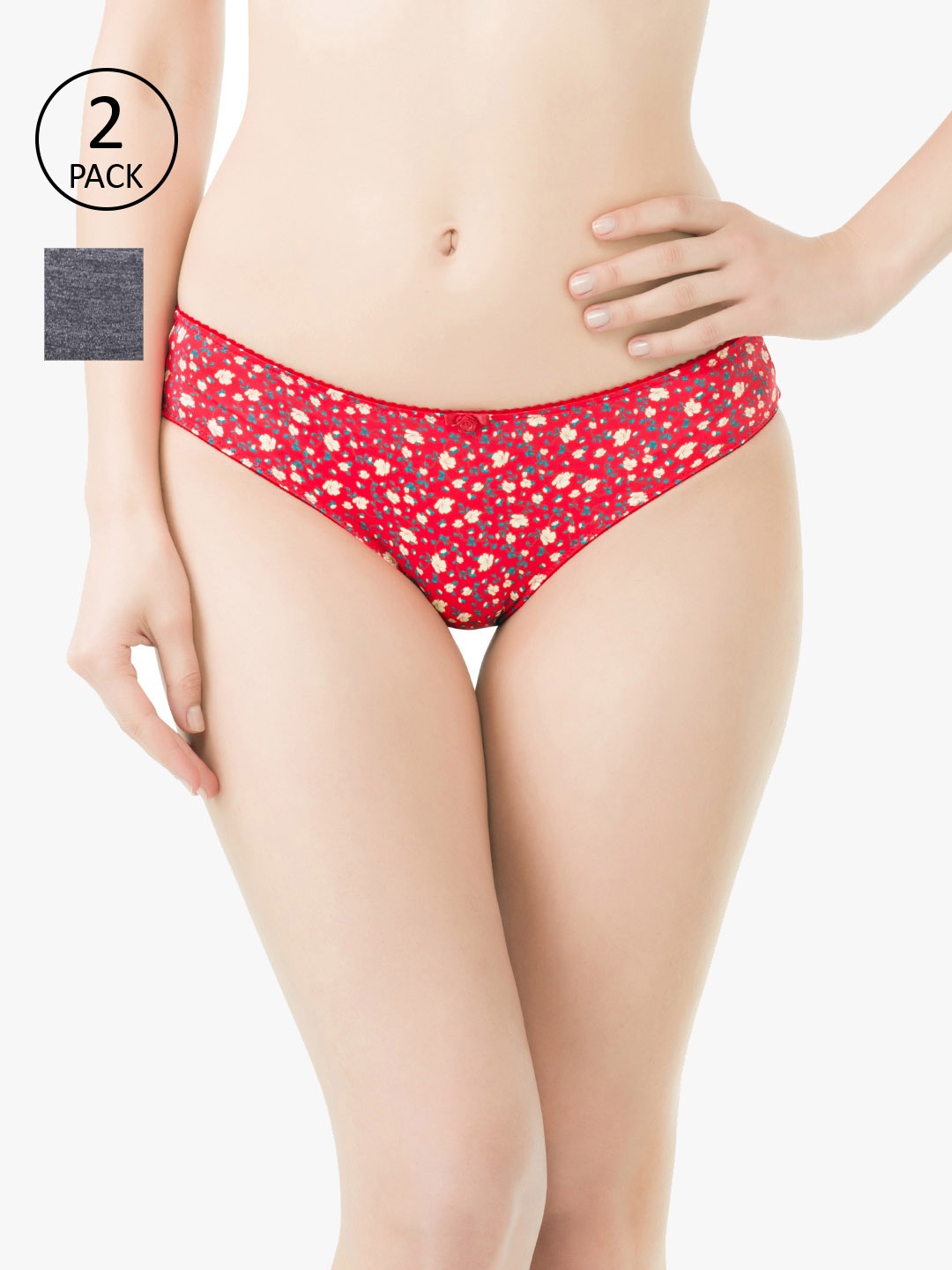 

Amante Women Pack of 2 Briefs, Grey