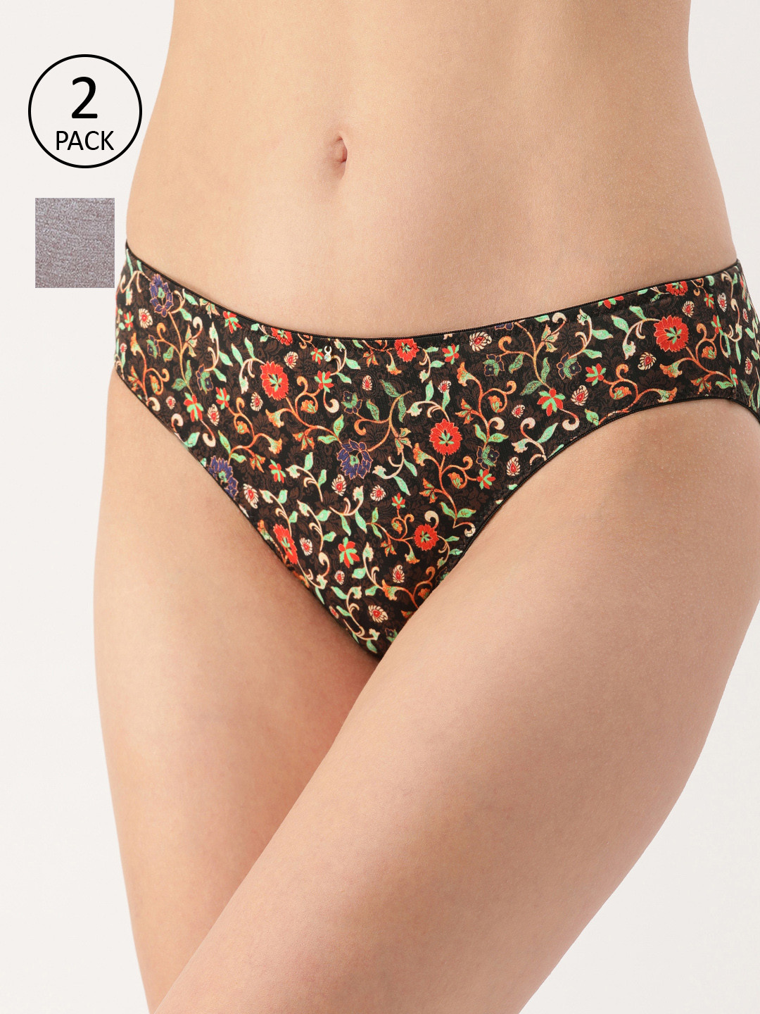 

Amante Women Pack of 2 Bikini Briefs, Coffee brown