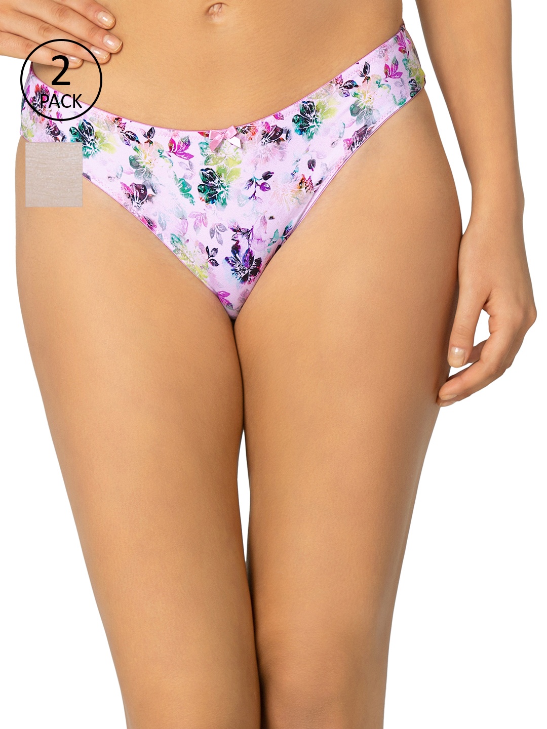 

Amante Women Pack of 2 Bikini Briefs, Multi
