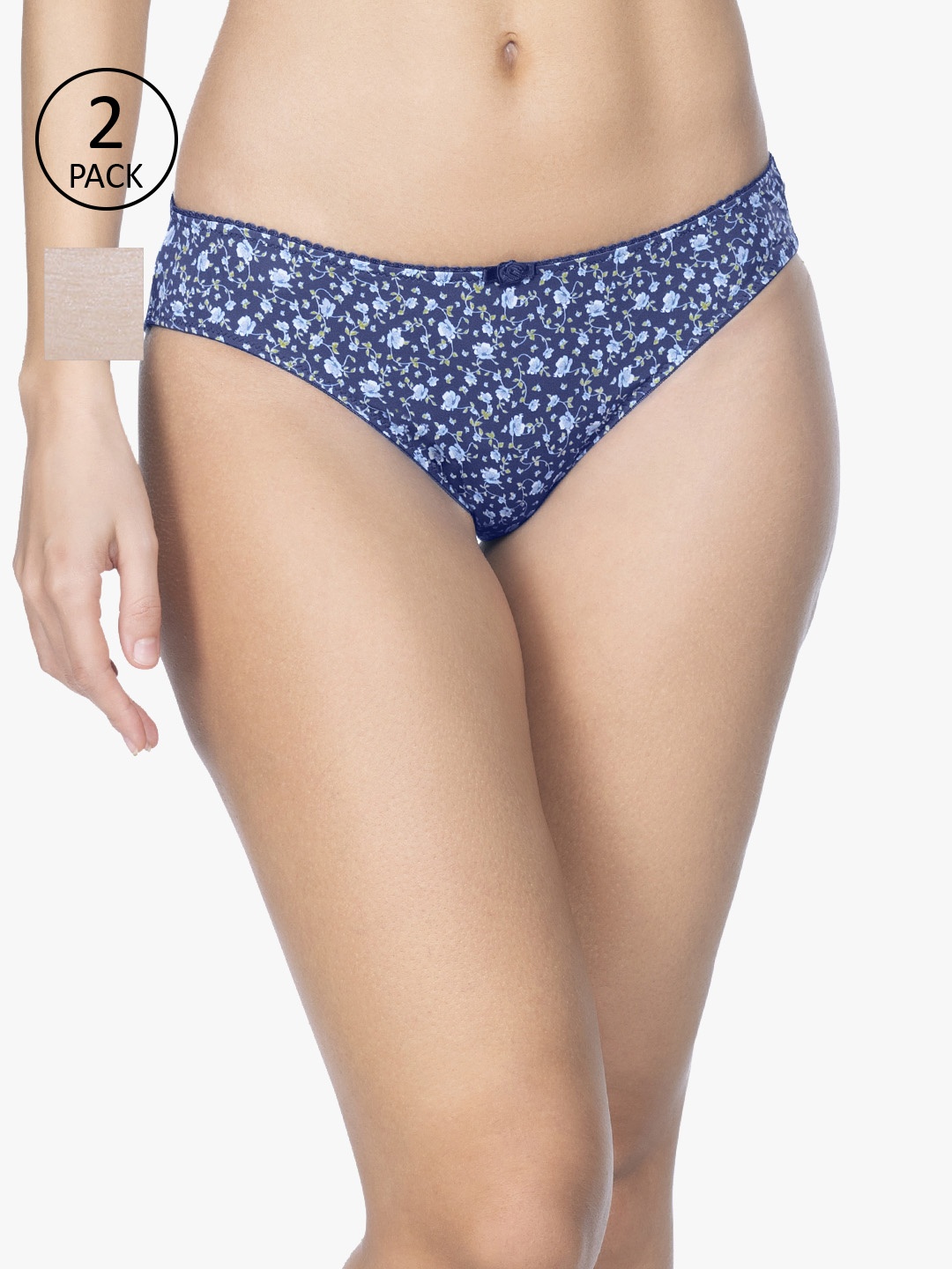 

Amante Women Pack of 2 Bikini Briefs, Blue