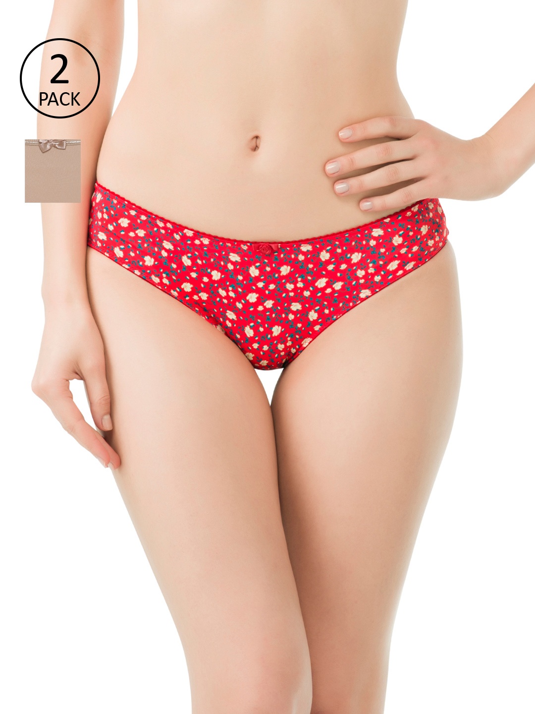 

Amante Women Pack of 2 Bikini Briefs, Nude