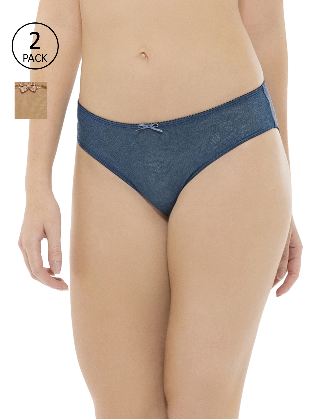 

Amante Women Pack of 2 Bikini Briefs, Teal