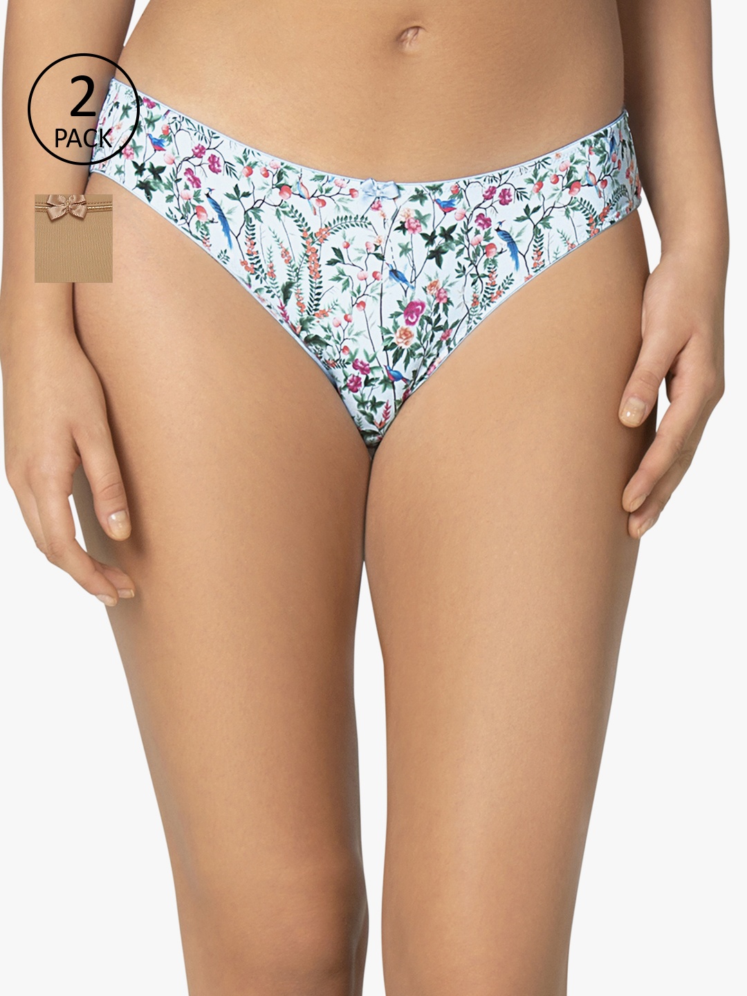 

Amante Women Pack of 2 Bikini Briefs, Green