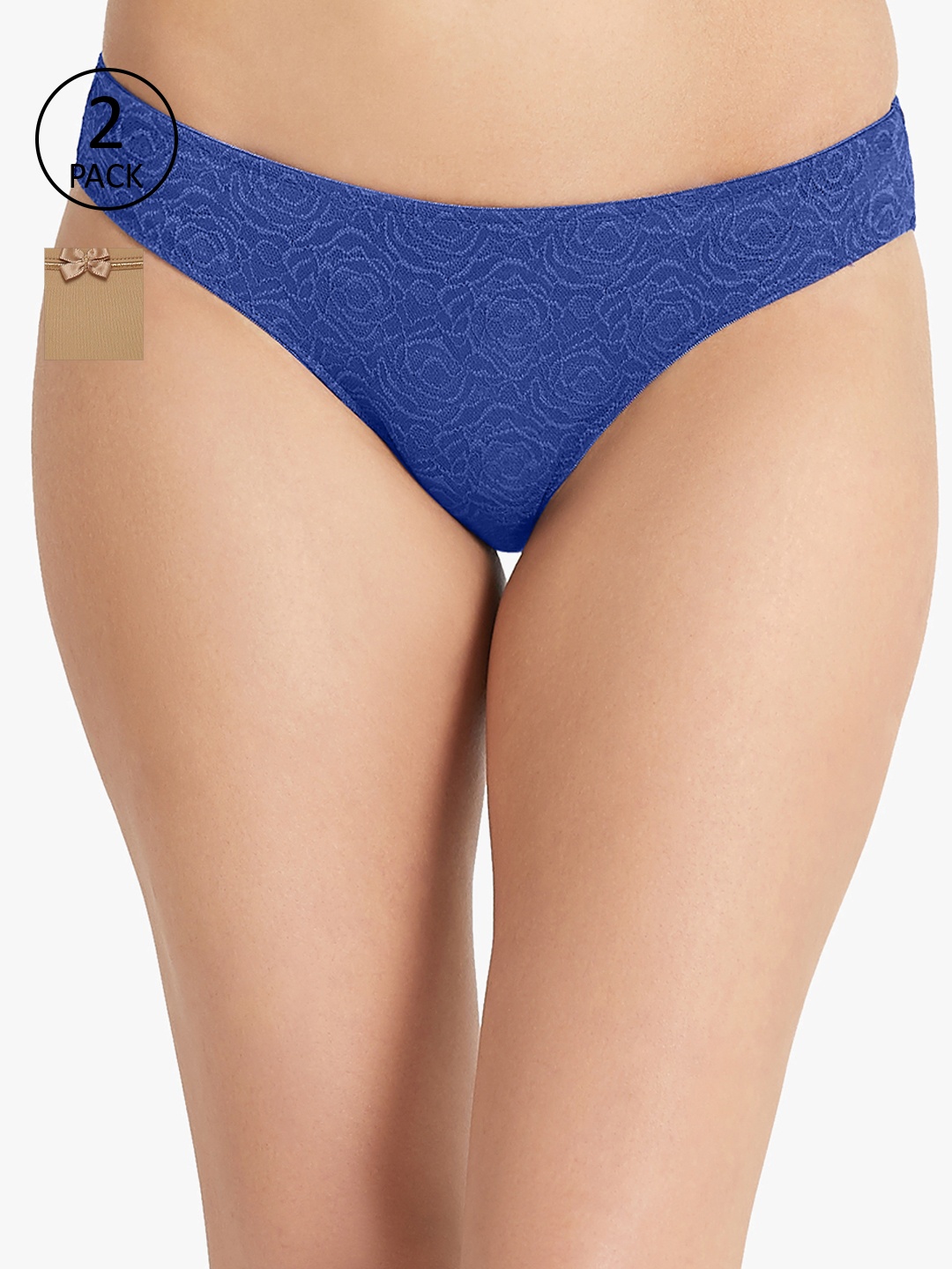 

Amante Women Pack of 2 Bikini Briefs, Blue