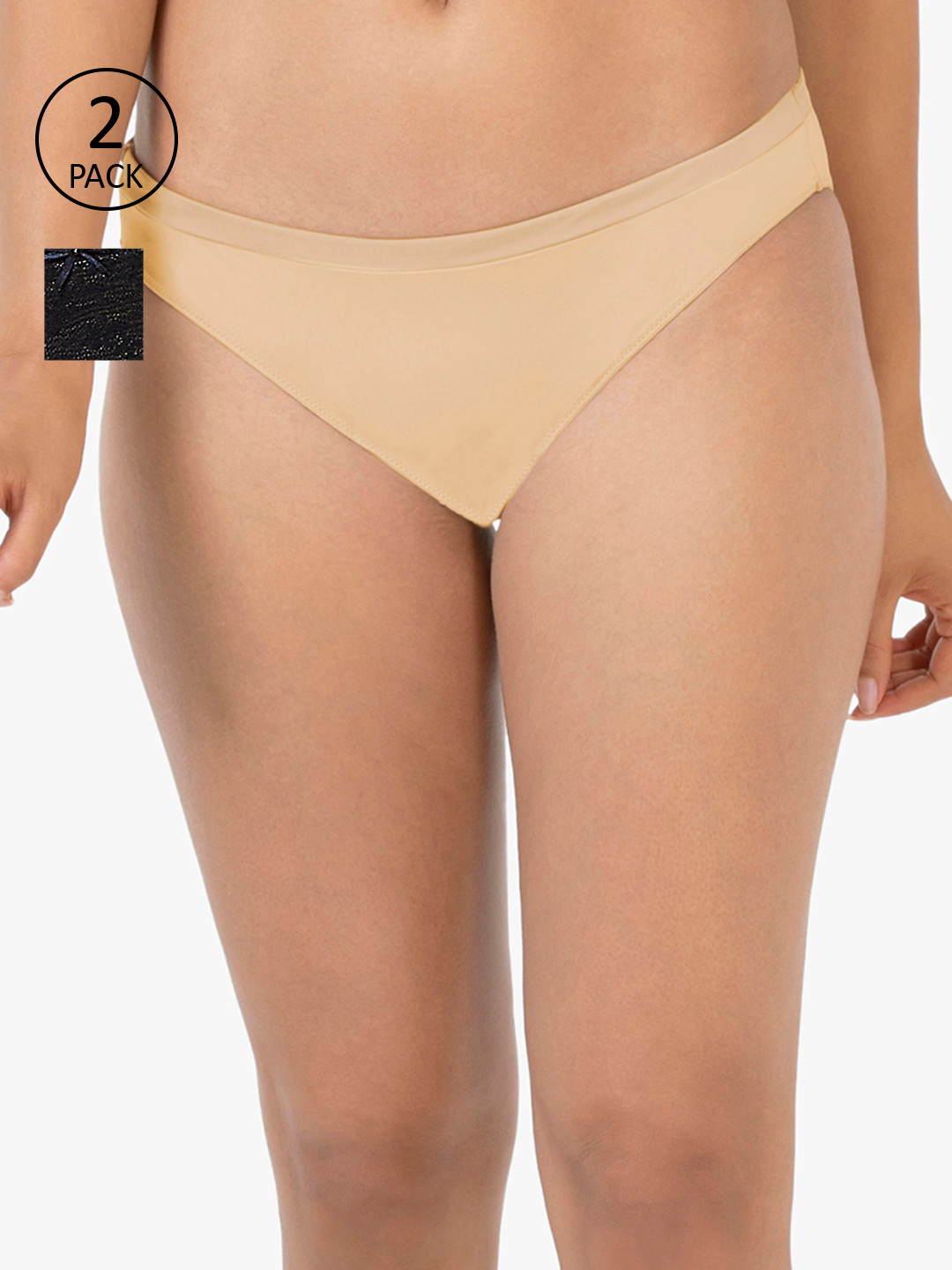 

Amante Women Pack of 2 Briefs, Black