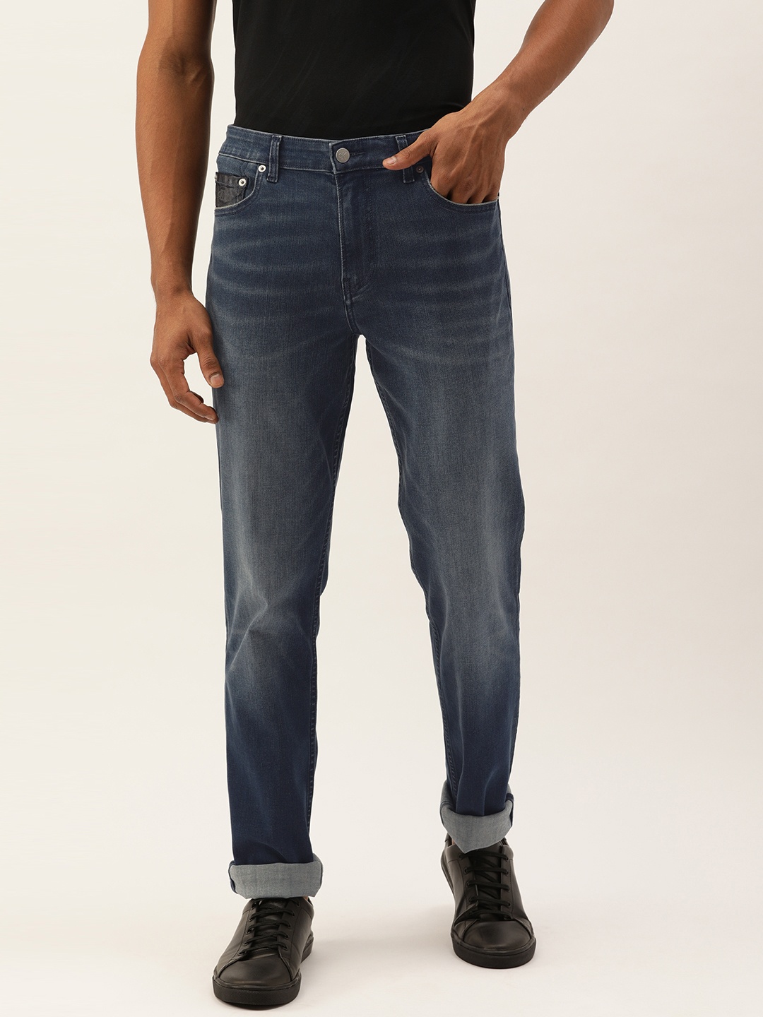 

Calvin Klein Jeans Men Blue Slim Fit Mid-Rise Clean Look Stretchable Jeans