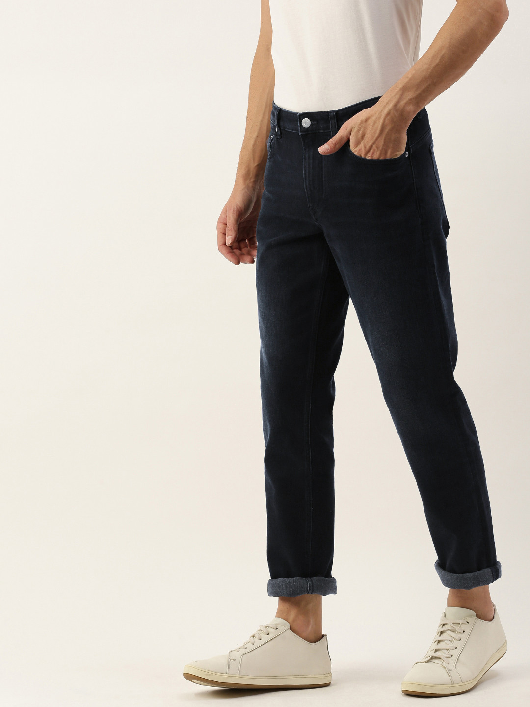 

Calvin Klein Jeans Men Blue Slim Fit Mid-Rise Clean Look Stretchable Jeans