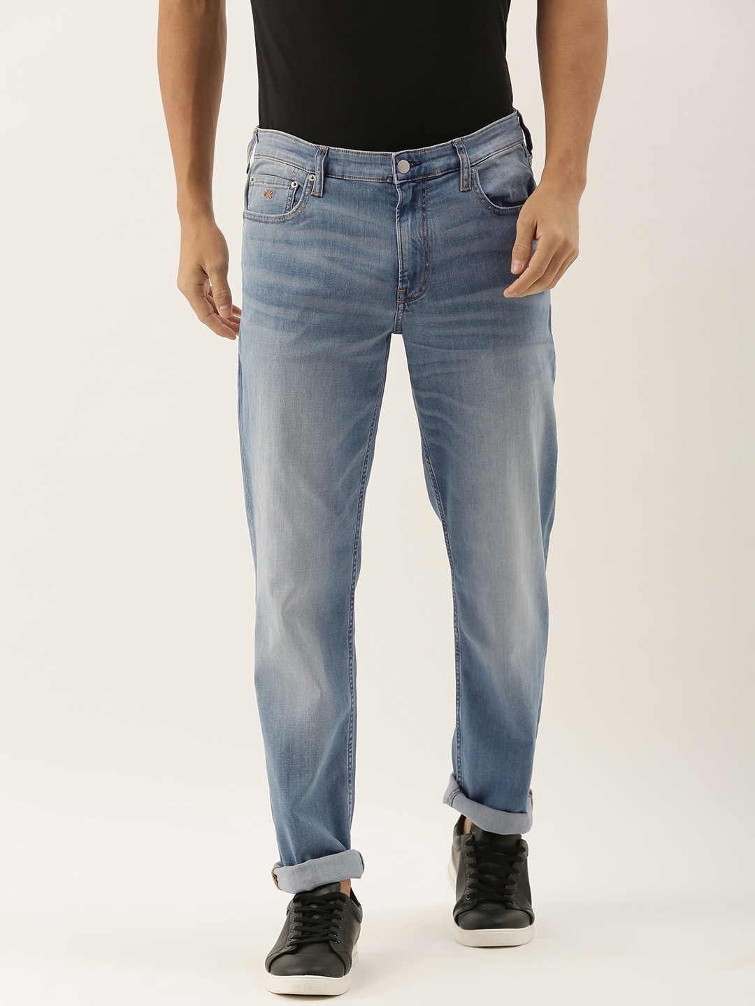

Calvin Klein Jeans Men Blue Slim Fit Mid-Rise Clean Look Stretchable Jeans